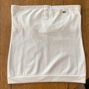 Women’s Lacoste strapless pique top